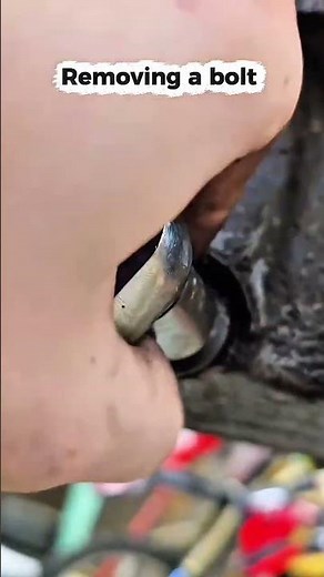 How to Remove an Oil Drain Plug Bolt 😊#CarMaintenance #OilChange #DrainPlug #AutomotiveTips
