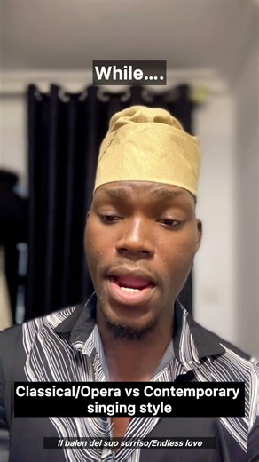 Classical vs Contemporary 😄 #baritone #opera #classicalsingers #singingtips #operasingers #singers