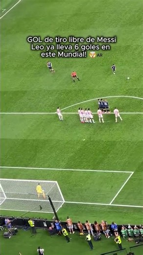 El GOLAZO de TIRO LIBRE de Messi a Jordania desde la tribuna | Mundial 2026