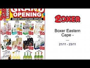 Boxer Eastern Cape - Whittlesea Grand Opening 21/11 - 23/11