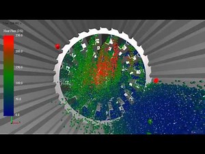 Optimizing Aggregate Dryer Efficiency #1 using EDEM Simulation (Courtesy of Astec, Inc)