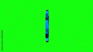 Workforce planning in abstract style. Process chart. 3d icon with workforce planning. Motion Graphic