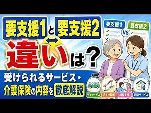 要支援1と要支援2の違いは？受けられるサービス・介護保険の内容を徹底解説