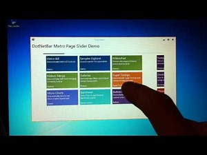 DotNetBar Metro PageSlider Touch Control