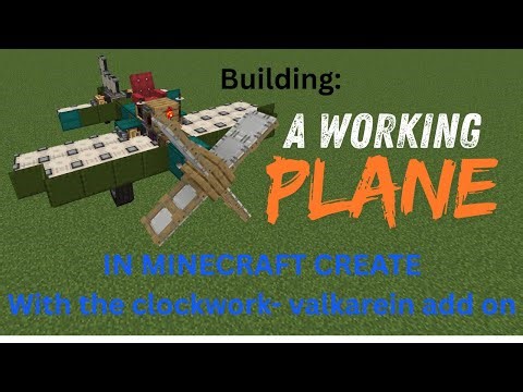 Building a working plane in minecraft with the create mod!