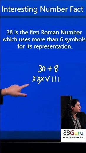 Did You Know About this Interesting Roman Number Fact? #romannumbers #romannumeration | 88 Guru