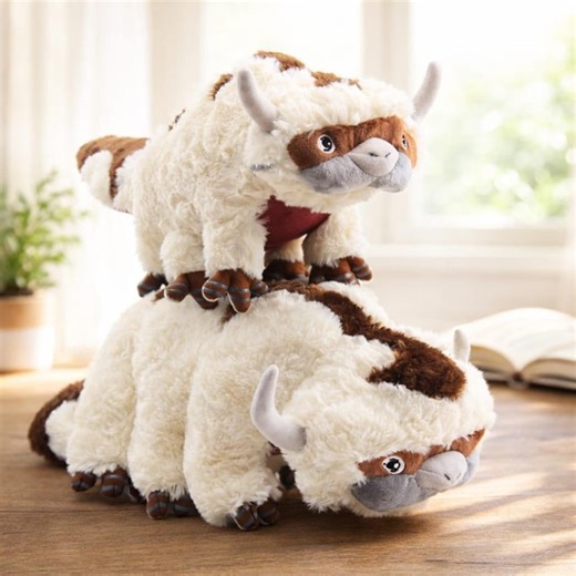 Flying Bison Cow Plush Pillow, Appa-inspired Anime Stuffed Toy Companion - Etsy Australia
