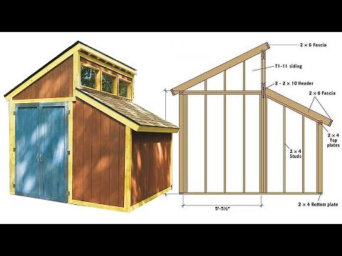 Clerestory Roof Shed Plans For 10x10 Storage Building