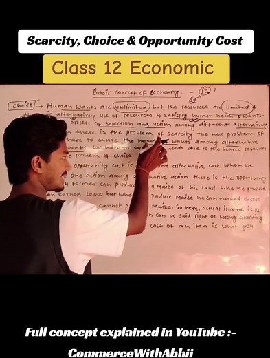 Understanding Scarcity, Choice & Opportunity Cost in Economics