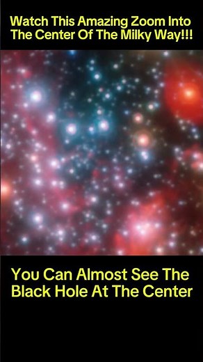 Zooming into the Center of the Milky Way from Earth! #space #spaceexploration #universe #milkyway