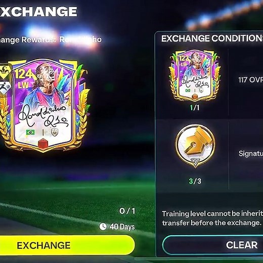 Signature Ronaldinho exchange 😱🔥 #fcmobile