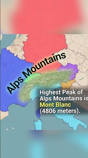 Where Are the Alps? 🌍 Europe's Majestic Mountain Range #shorts #geography #europe #mountains #learn