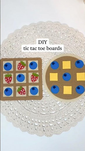 DIY felt tic tac toe boards