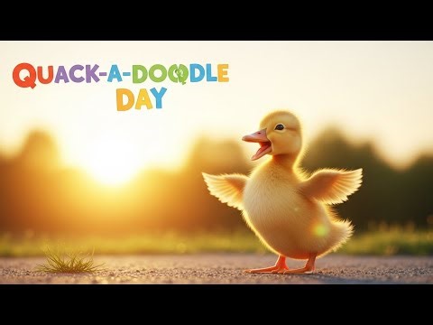 Quack-a-Doodle Day | Cheerful Duck Nursery Rhyme | Fun Morning Song for Kids