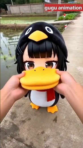 gugu gaga penguin funny moments 😂 || #shorts #gugugaga #cute #ai #funny #penguin #cutebaby #anime