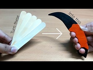 How To Make A Karambit Out Of Popsicle Sticks