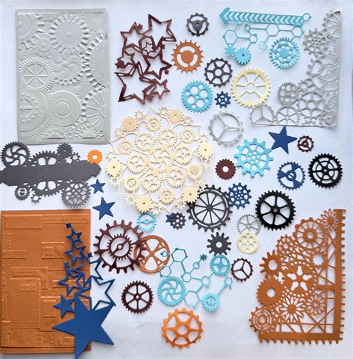 Die Cut Cogs Card Kit | Masculine Card Embellishments, 40 Pieces - Etsy UK