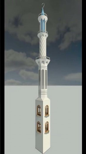 minar made and rendered in Revit