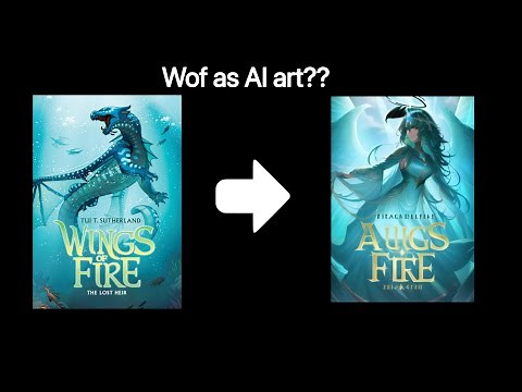 Every current Wings Of Fire book cover as AI art