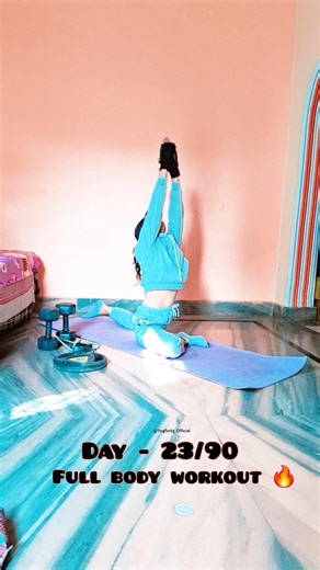 Day 23 🔥 Full Body Stretch & Fat Burn 90 Days Fitness Challenge 💪#shorts #viral #trending #ytshorts