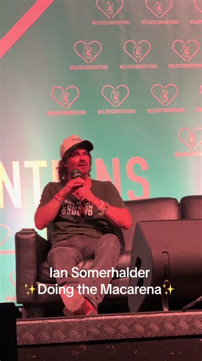 Ian Somerhalder Enjoys Macarena at German Film Comic Con