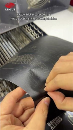 Tattoo Sticker Laser Cutting | ARGUS LASER Sticker Cutting Machine