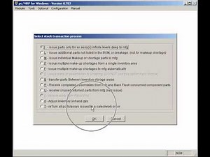 Stockroom - pc/MRP Tutorial www.pcmrp.com