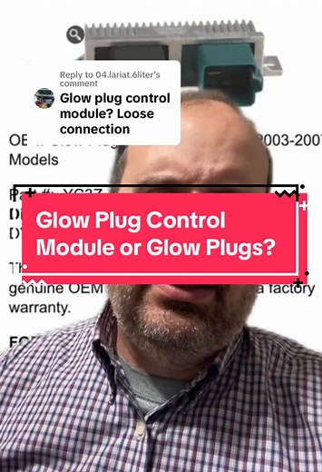 Replying to @04.lariat.6liter #glowplug #gpcm #fy #fyp #ficmrepair | glow plugs
