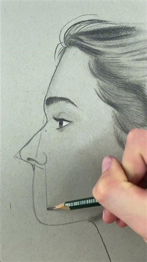 How to Draw the sideprofile #howtodraw #drawingtutorial #pencildrawing