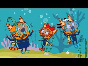 La Famille Chat | Les chatons font de la plongée | Dessins animés pour enfants | épisode 34