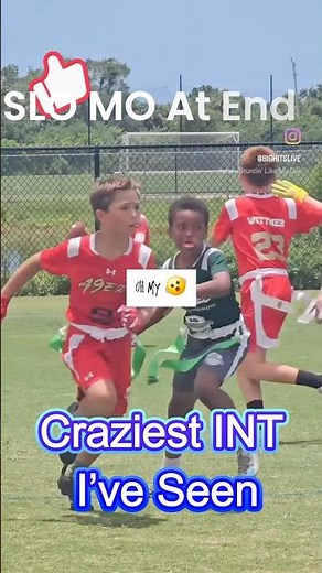 Craziest Interception I’ve Seen! #flagfootball #edits #shorts