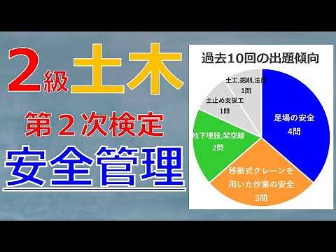 2級土木施工管理技士「第2次検定」～出題傾向を踏まえた安全管理対策～