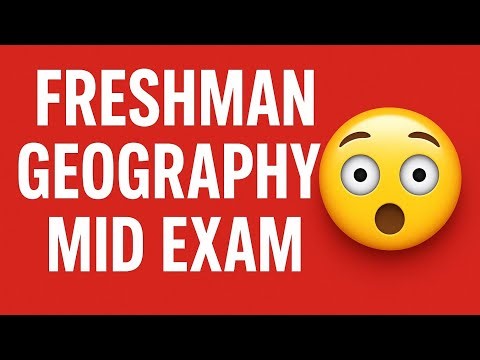 Geography Mid Exam for Freshmen: 100 MCQs With Answers #freshman #freshmancourse #geographyexam