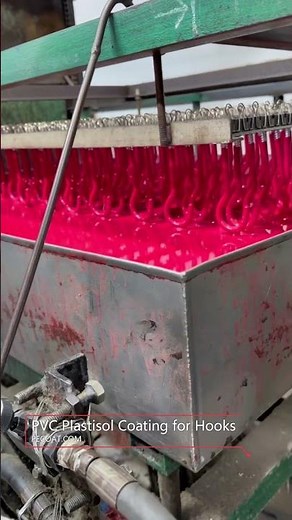 PVC plastisol coating dipping for hooks #plastisol