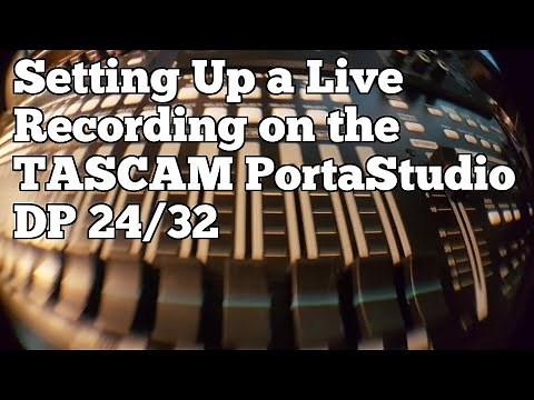 Setting up a Live Recording on the Tascam Portastudio