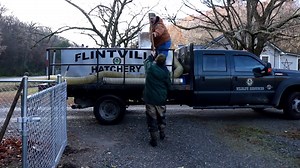The winter trout stocking program is in full swing and the trucks are headed to a fishing hole near you. Check for trout stocking locations at https://www.tn.gov/content/dam/tn/twra/documents/fishing/trout/winter-trout-schedule.pdf. Need a license? Visit gooutdoorstennessee.com. #tnwildlife #managinggreatfisheries #gooutdoorstennessee #trout #winter #fishing | Tennessee Wildlife Resources Agency