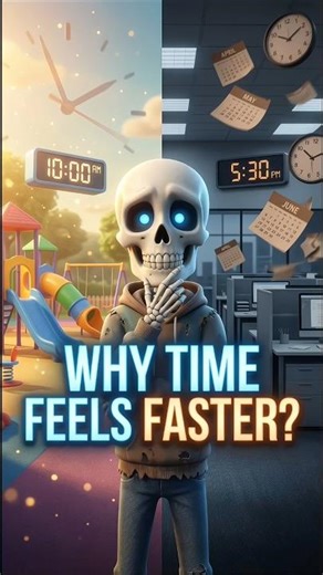 Why Time Feels Faster as You Grow Up ⏳ | Brain Psychology Explained #trendingshorts #vornex-7