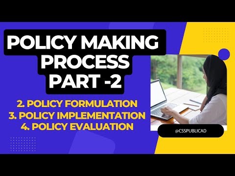 3. Policy Making process Part -2| Policy Formulation, Implementation & Execution ‪@csspublicadd‬