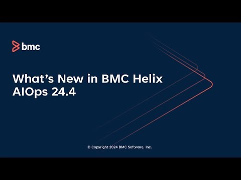 What’s new in BMC Helix AIOps 24.4