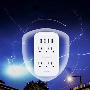 Our 6-Outlet and 4-USB Surge Protector will ensure you never run out of charging options. | PrimeCables.ca