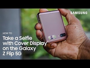 Galaxy Z Flip 5G: How to Take A Selfie with Cover Display | Samsung