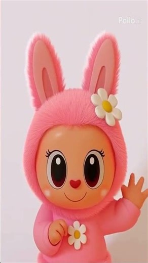 Pink Labubu Thermos — Cute Kiss Animation