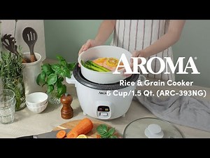 AROMA® 20-Cup (Cooked) / 5Qt. Bonded Granite® Rice & Grain Cooker (ARC-390NGP)