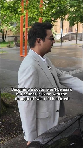 Becoming a doctor won't be easy, but neither is living with the thought of "what is I had tried"