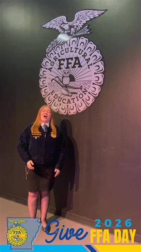 On February 26, the Thursday of National FFA Week, industry partners, FFA alumni, supporters, and those who want to make a positive impact give back to the organization that helped shape them into who they are today: FFA. Join in supporting Arkansas FFA on Give FFA Day! 💙🌾 #GiveFFADay #ArkansasFFAFoundation #GrowingLeaders #SupportFFA | Arkansas FFA Foundation