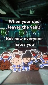 Dad leaves the vault - Fallout 3 #fallout3 #fallout #gaminganimation #shorts #gaming