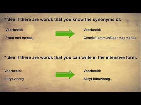 Opsomming - How to improve your summary skills AFR FAL