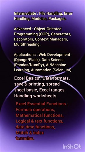 Excel Basics : Data formats, save & printing, spread sheet basic, Excel ranges, Handling worksheets.