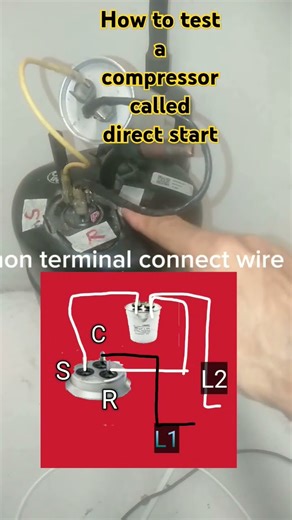 testing of a compressor #industrialelectrician #electrical