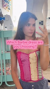 1M views · 40K reactions | Choose a Barbie dress! (Also, I should do another Barbie dress soon but idk which one to choose!!) #barbie #barbiedresses #barbiedress #barbiemovie #barbiemovies #princessandthepauper #costumedesign #costumedesigner | Alexandra Louise | Facebook